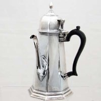 Lot 250 - Victorian Britannia silver coffee pot.