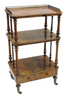 Lot 432 - Victorian walnut what-not.