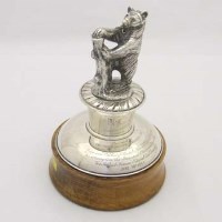 Lot 251 - Silver National Coal Board trophy.