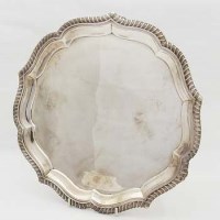 Lot 257 - Silver salver.