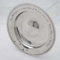 Lot 261 - Silver Armada dish.