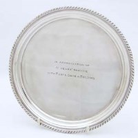 Lot 262 - Silver waiter.
