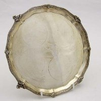 Lot 274 - Mappin & Webb silver waiter.