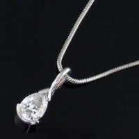Lot 343 - 9ct gold chain set with 18ct white gold pendant
