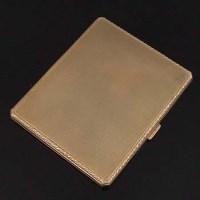 Lot 363 - 9ct gold cigarette case, Chester 1929