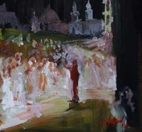 Lot 451 - Frederick England, Salzburg Festival, acrylic