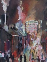 Lot 472 - Frederick England, Big Mill, 3rd Shift, acrylic