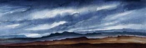 Lot 523 - Trevor Grimshaw, Moor, watercolour
