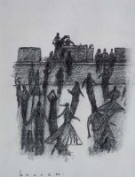 Lot 533 - David Barrow, Wigan Casino - On the Dancefloor, pencil