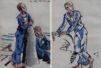 Lot 542 - Albert Wainwright, La Mer est Plus Belle, watercolour (2)