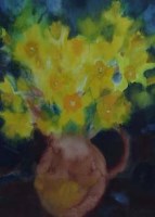 Lot 556 - Caroline Bailey, Floral still life, watercolour