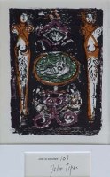 Lot 584 - John Piper, Elizabethan Love Songs I - Levinson No. 93, lithograph