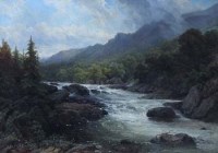 Lot 590 - G.L. Beetholme, On The Llugwy, North Wales, oil