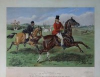 Lot 639 - After John Leech, Hunting scenes, colour lithographs (5)