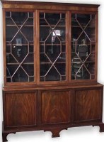 Lot 694 - Georgian style mahogany bookcase