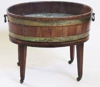 Lot 714 - Victorian mahogany oval jardinière