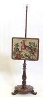 Lot 716 - William IV rosewood pole screen