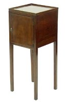 Lot 718 - Mahogany bedside table