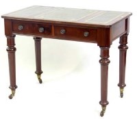 Lot 730 - Victorian mahogany writing table