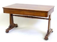 Lot 744 - William IV rosewood library table