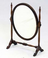 Lot 747 - Victorian oval toilet mirror