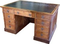 Lot 751 - Late Victorian oak gothic revival desk