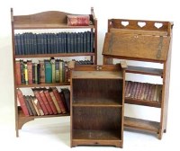 Lot 756 - Pale oak art and crafts style lady's bureau