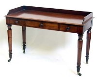 Lot 773 - Mahogany side-table.