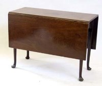Lot 777 - George III mahogany dining table, the rectangular