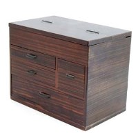 Lot 21 - Small macassar ebony trinket chest.