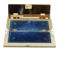 Lot 22 - Ebony writing slope.