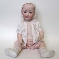 Lot 63 - Large doll possibly Kestner 142 mould number.