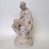 Lot 124 - Parian figure by C.B. Birch (damages).