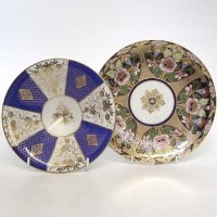 Lot 136 - Noritake footed bowl and a plate.