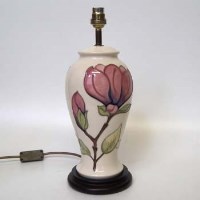 Lot 171 - Moorcroft magnolia lamp.