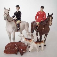 Lot 181 - Beswick six piece hunt set.