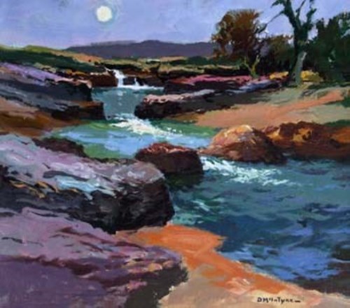 Lot 418 - Donald McIntyre, River Wharfe No. 3 (Langstrathdale), acrylic