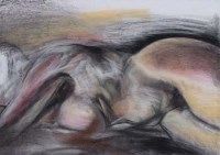 Lot 552 - Tom Wood (1955-), Nude, chalk