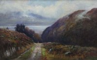Lot 599 - Henry Hadfield Cubley, Rural scene, oil