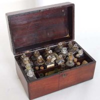 Lot 27 - George III mahogany apothecary.