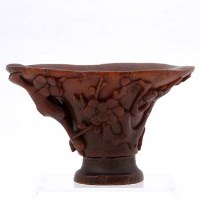 Lot 67 - Rhino horn libation cup.