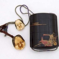 Lot 76 - Lacquered inro.