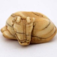 Lot 77 - Ivory water buffalo.