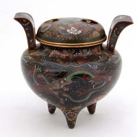Lot 93 - Cloisonne Koro.