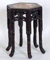 Lot 99 - Chinese rosewood jardinière stand