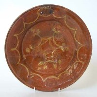 Lot 103 - Flemish slipware dish