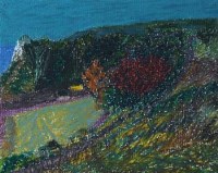 Lot 489 - Adrian Berg, Beachy Head, 30th October, pastel