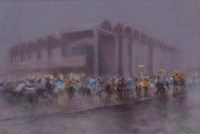 Lot 509 - Marc Grimshaw, Maine Road, pastel (2).