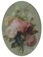Lot 516 - Thomas Bradley, Roses, watercolour