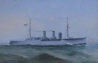 Lot 526 - Vincenzo D'Esposito, early 20th century, Warship passing Valletta, gouache